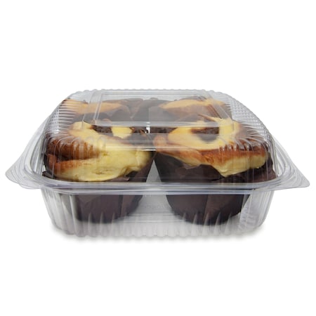 Stalk Market 8 x 8 PLA Hinged Container, 160PK PLA-EC8